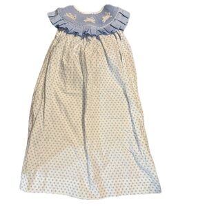 Babeeni suze 6 smocked bishop Easter dress bunny 🐰 rabbit